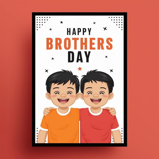 사진 행복한 형제의 날 포스터 디자인