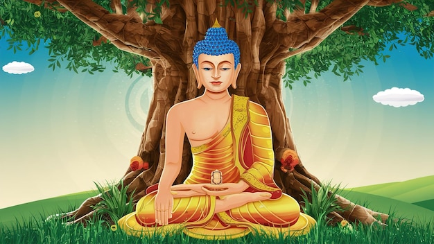 Happy Buddha Purnima VesakBuddhist festival