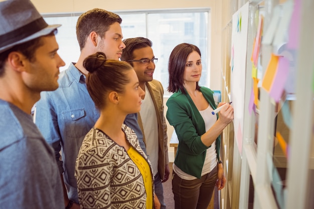 Happy business team in a meeting