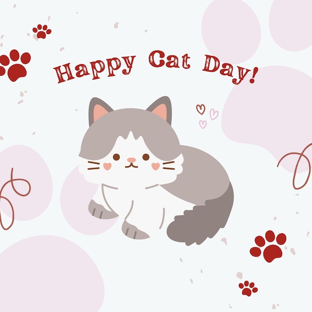 Happy Cat Day-banner