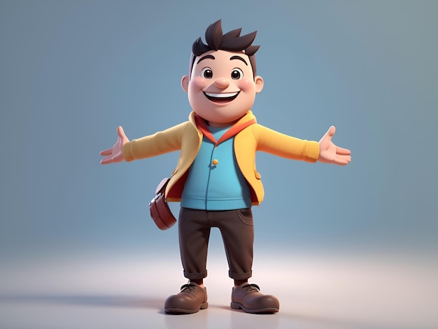 Happy character 3D