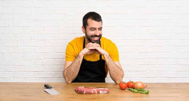 Happy Chef in a cuisine