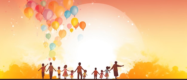 happy children's day for international children celebration