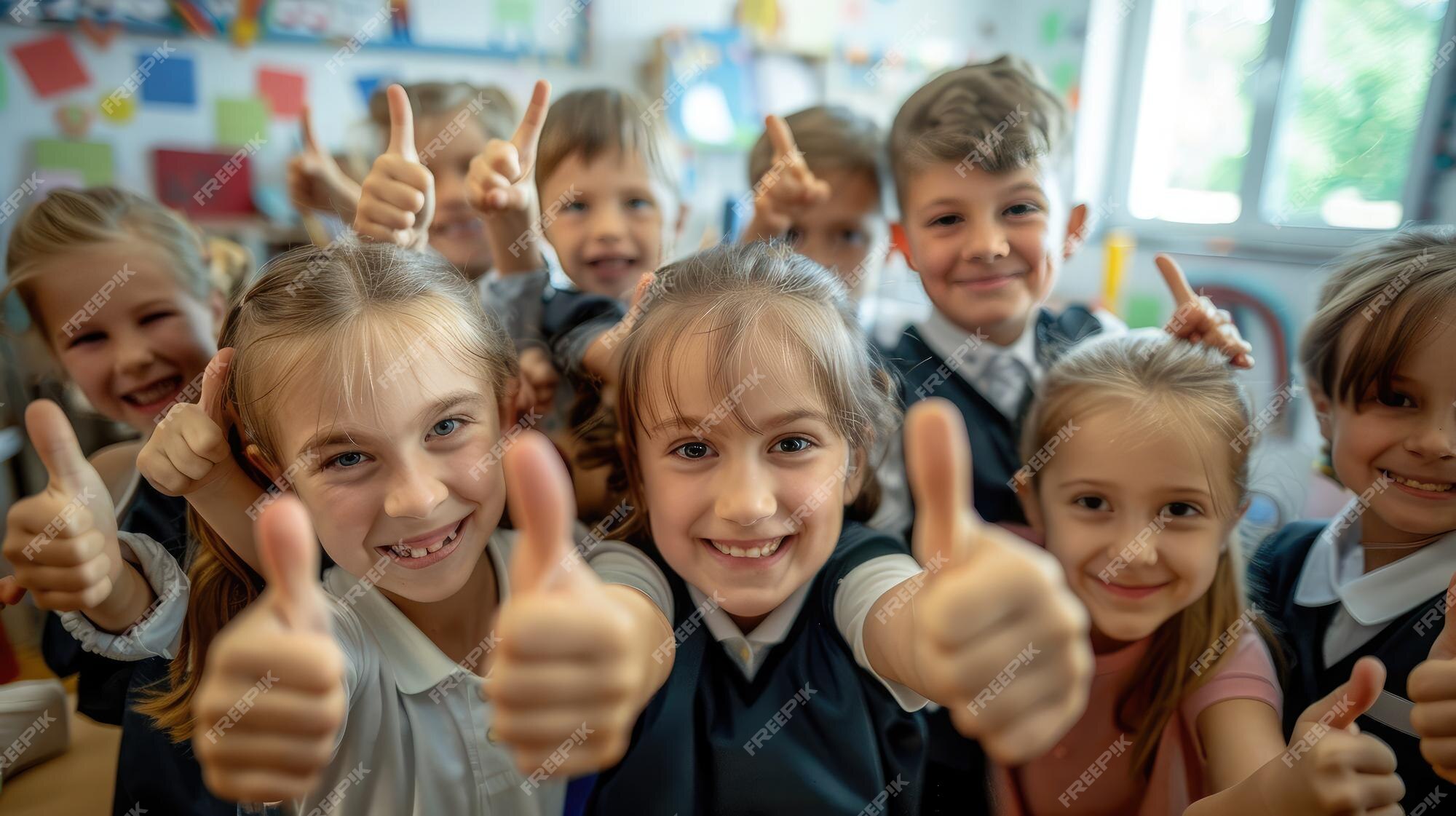 Premium Photo Happy Children Smiling And Laughing In The Classroom Premium Photo Happy Children Smiling And Laughing In The Classroom