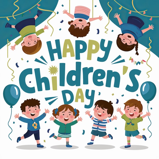 Happy Childrens Day Generative ai