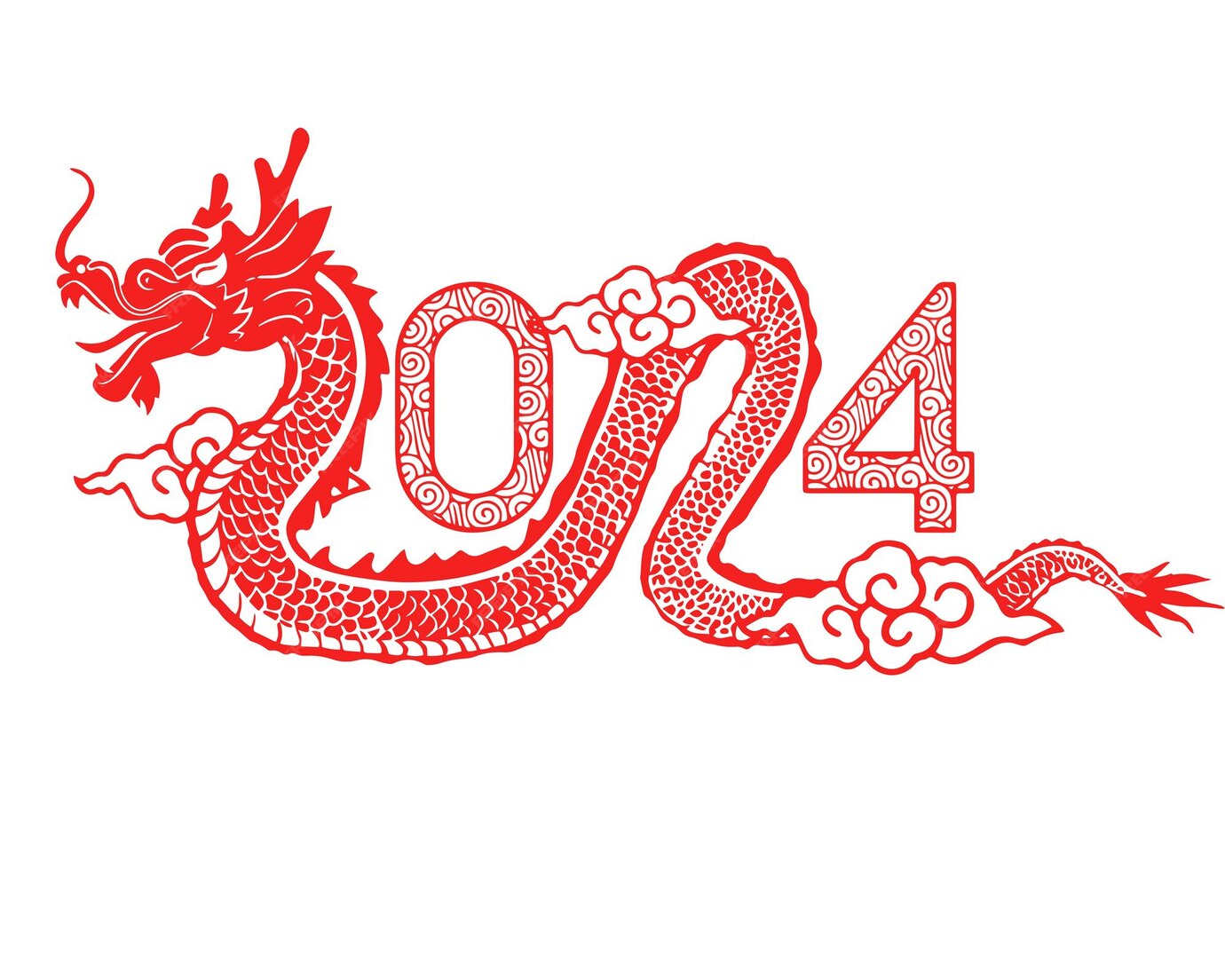 Premium Photo Happy chinese new year 2024 the dragon zodiac sign with