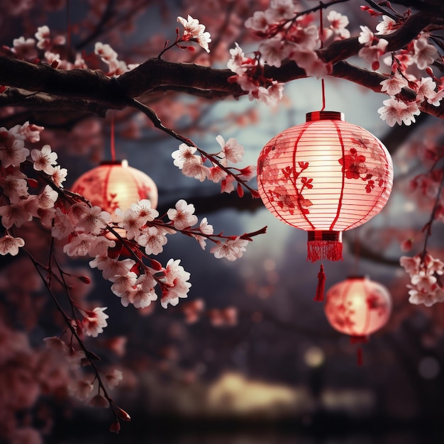 중국 신년 축하 발 배경 축하 중국 신년 불 전통