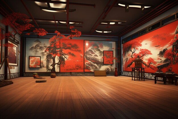 Happy chinese new year virtual reality art gallery 00315 03