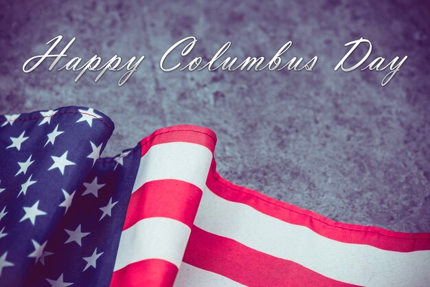 Happy columbus day, American and USA frag