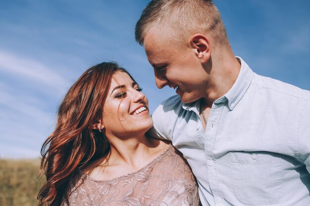 Happy couple outdoor