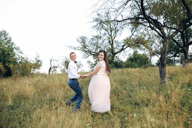 Happy couple outdoor