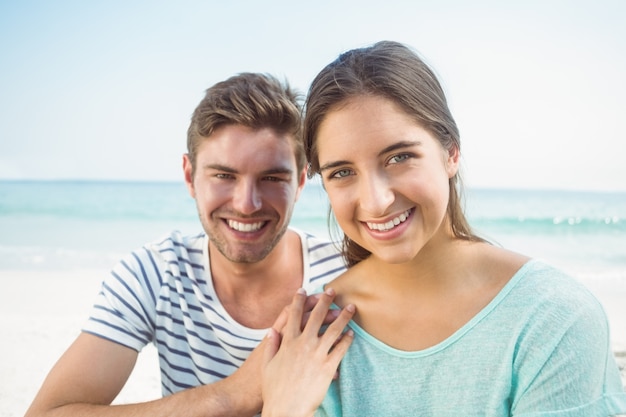 Happy couple smiling