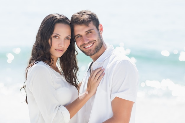 happy couple smiling