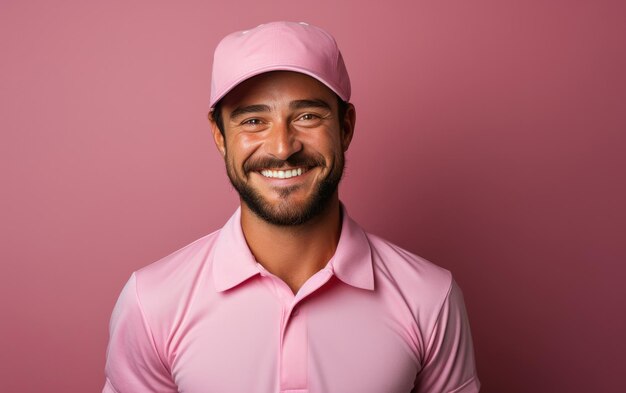 happy deliveryman employee smiling in a solid light background wearing Bright solid light cloth