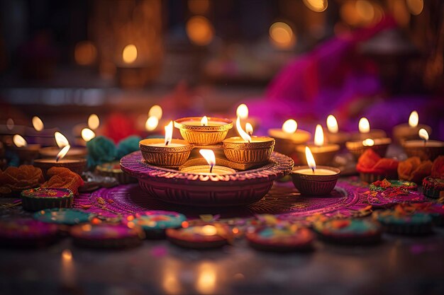 Happy diwali background and copy space