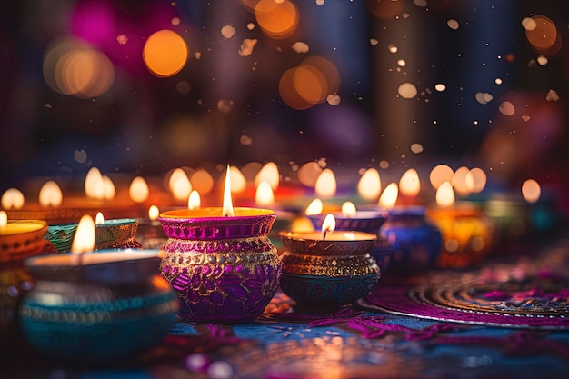 Happy diwali background and copy space