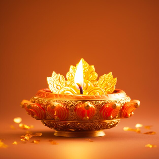 Happy Diwali beautiful Diya background