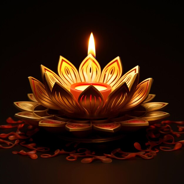 Happy Diwali beautiful Diya background