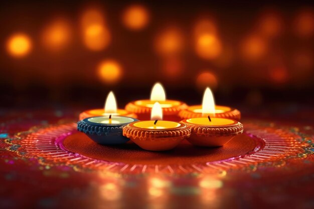 Foto buon diwali, festa delle candele.