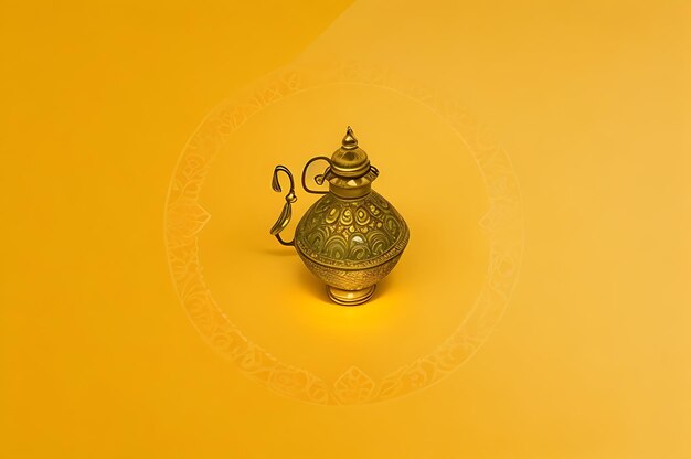 Happy Diwali celebration background with traditional lamps