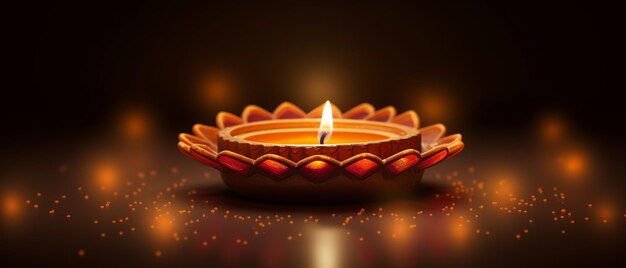 Happy Diwali Diwali Diya Generative Ai