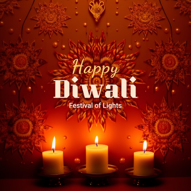 Happy Diwali Festival Post Design