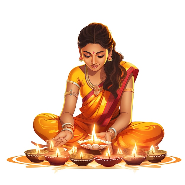 Happy Diwali illustration Of Burning Diya On Happy Diwali Diwali Celebration Festival Of Lights With Background