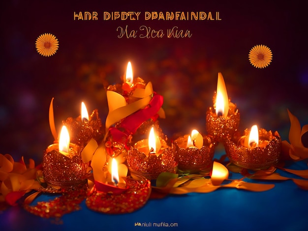 happy diwali indian festival background with candles diwali day happy diwali day