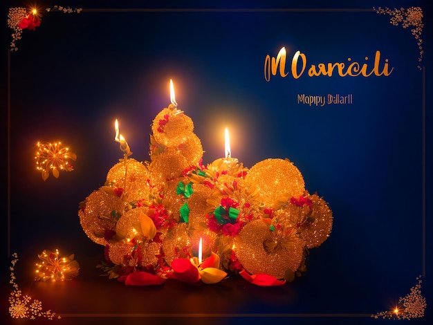 happy diwali indian festival background with candles diwali day happy diwali day