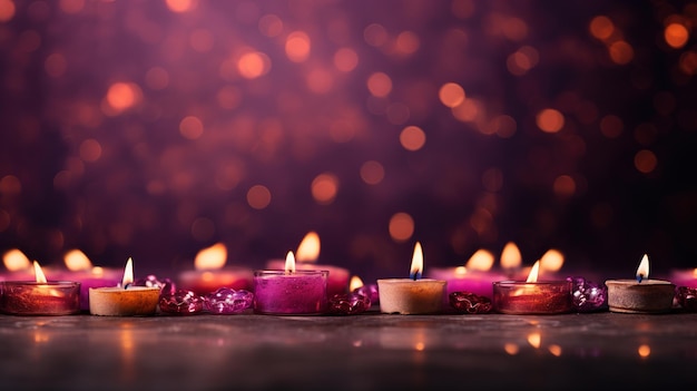해피 디왈리(Happy Diwali) 인도 빛 축제 디왈리(Diwali)는 악에 대한 선의 어둠에 대한 빛의 승리와 무지 배너 복사 공간 배경 텍스트에 대한 지식을 상징합니다.