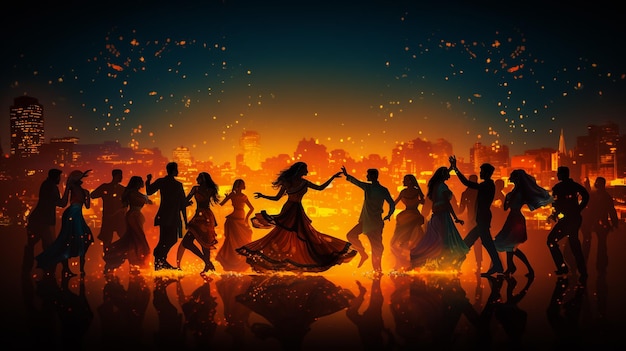 Индийский фестиваль счастливого Дивали Фестиваль огней Pixelated Diwali AI