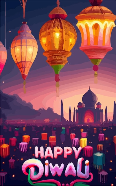 Photo happy diwali poster