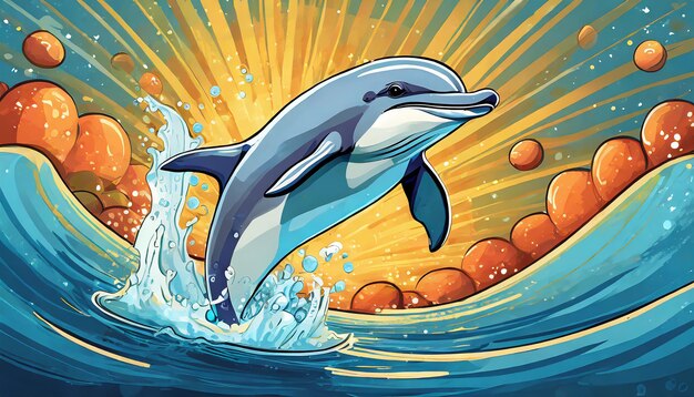 happy dolphin