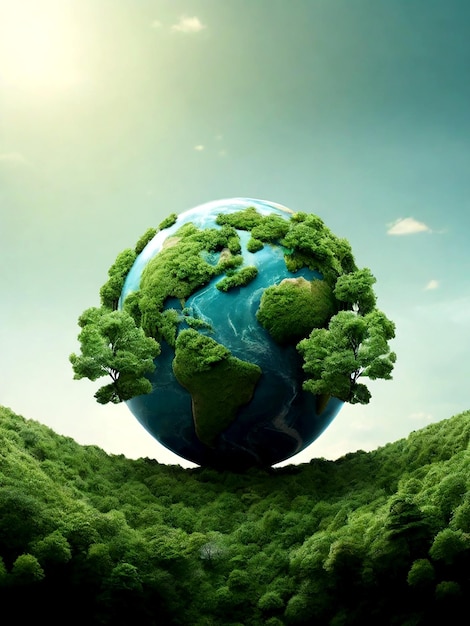 Happy earth day background