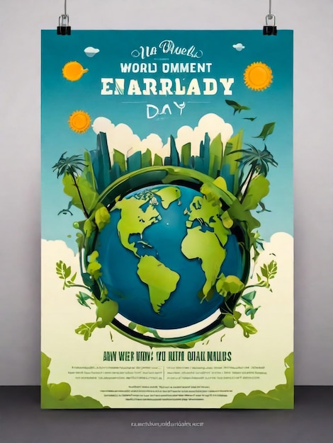Photo happy earth day save nature vector eco illustration for social media poster banner card flyer on the theme of saving planet human hands protect earth