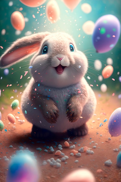 Happy Easter Bunny illustration