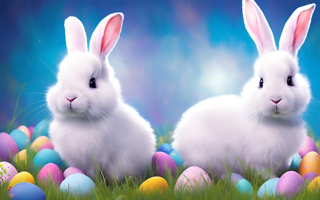 Happy Easter bunny wallpaper