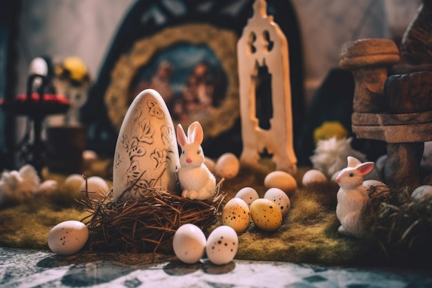 Happy easter for christianity in portuguese