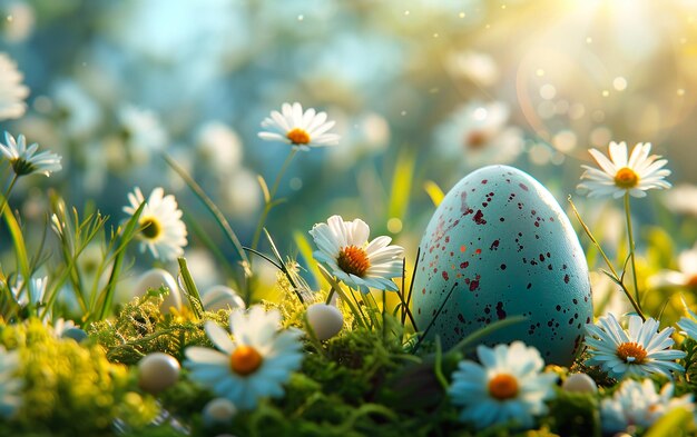 Happy Easter Congratulatory easter background