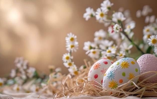 Happy Easter Congratulatory easter background