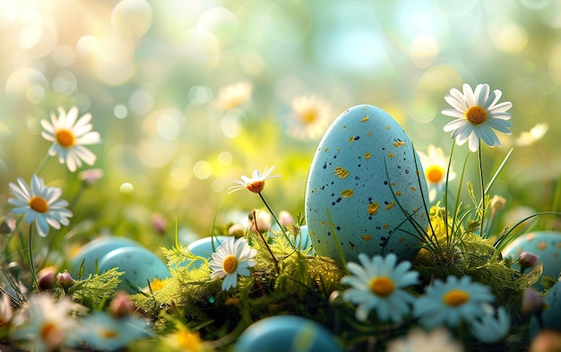 Happy Easter Congratulatory easter background