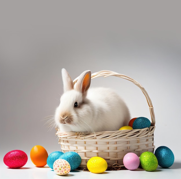 Happy easter day background Ai generated