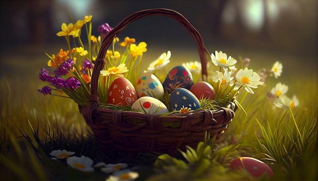 Happy Easter Day Concept