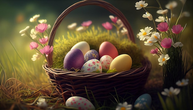 Happy Easter Day Concept