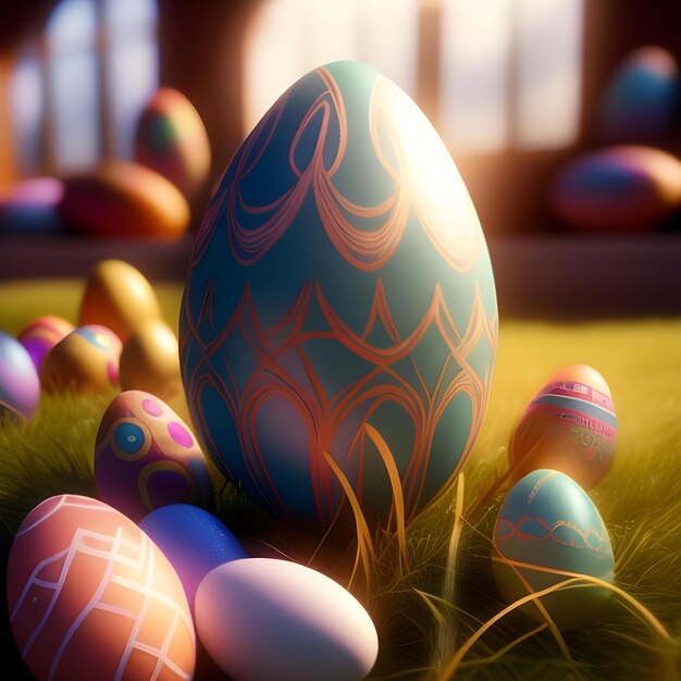 Фото Яйца с элементами 