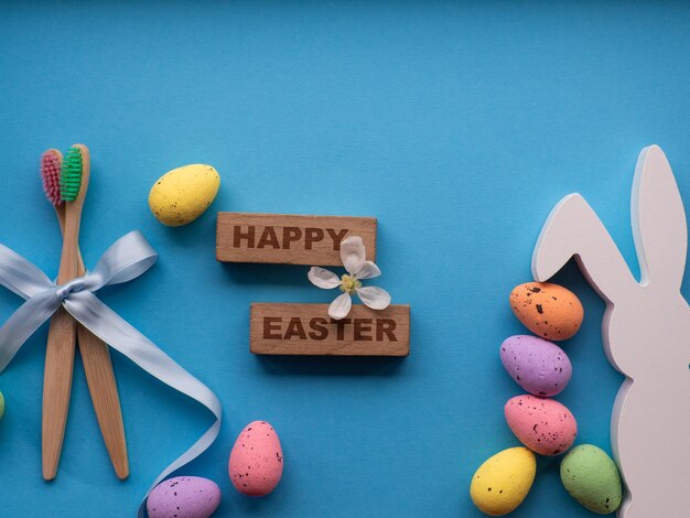 Happy Easter and dentist concept