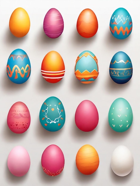 happy easter eggs stickers