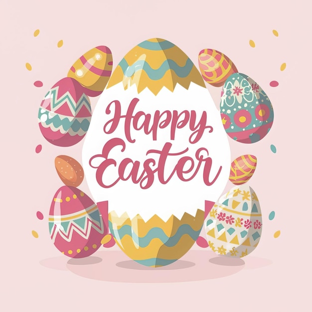 happy easter eggs