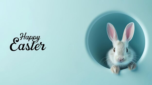 Happy Easter greeting card for Easter celebration Festive decoration holiday concept