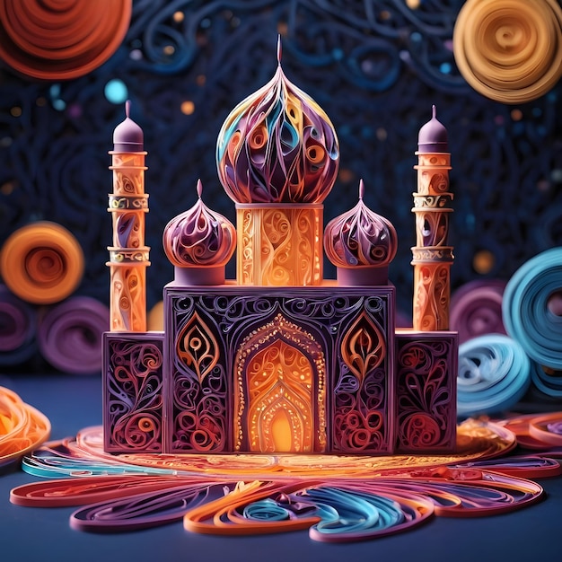 happy eid quilling